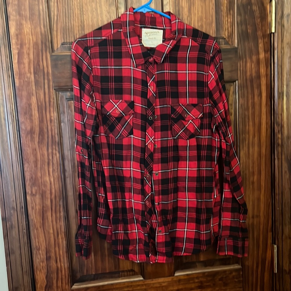Black and red plaid flannel